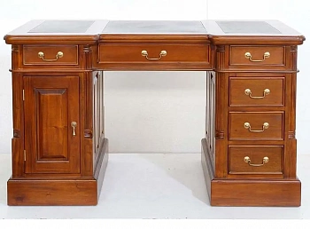 Письменный двухтумбовый стол MSU.105BROWN bpd-140-brown купить в интернет магазине Мебель из массива. Звоните +7 495 961-63-63 Письменные столы из Индонезии