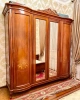 Шкаф 4х дверный "Фирензе" Орех 871  купить в интернет магазине Мебель из массива. Звоните +7 495 961-63-63 Прихожие