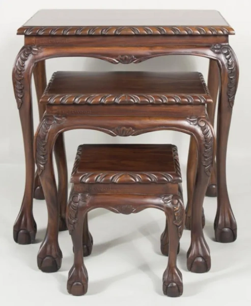 Набор из трех журнальных столиков MSM.151 NT04 купить в интернет магазине Мебель из массива. Звоните +7 495 961-63-63 Мебель Индонезии